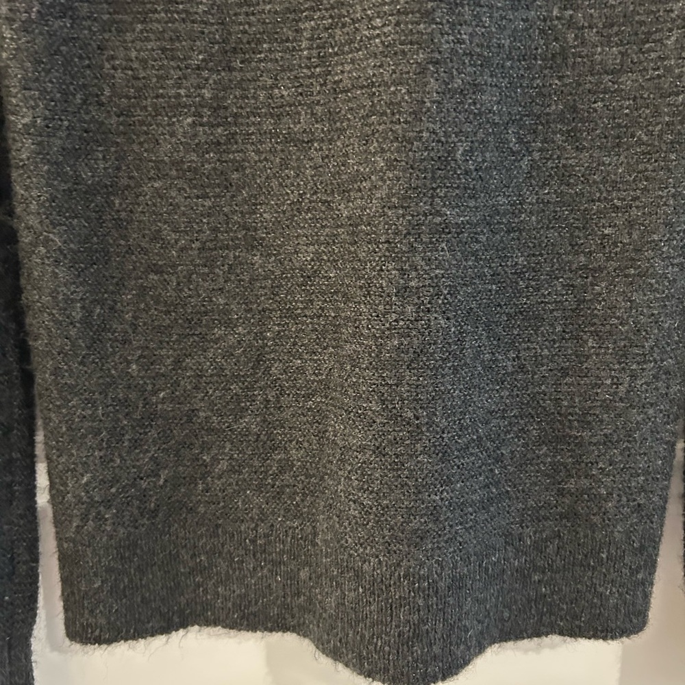 J Crew Alpaca Blend Ruffle Neck Sweater Gray Size S - Picture 10 of 13